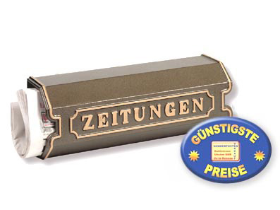 Zeitungsbox 1890 bronze Burgwchter