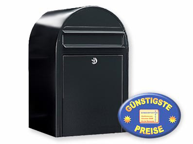 Briefkasten Bobi Classic 9005 strukturschwarz