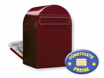 Briefkasten Bobi Classic B 3005 bordeaux