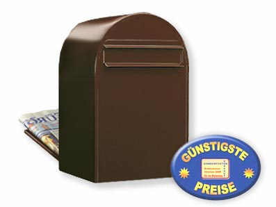 Briefkasten Bobi Classic B 8017 braun