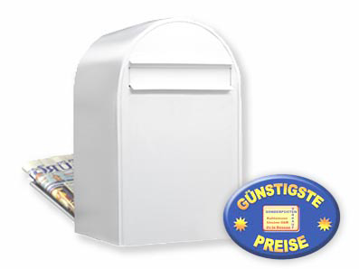 Briefkasten Bobi Classic B 9016 wei