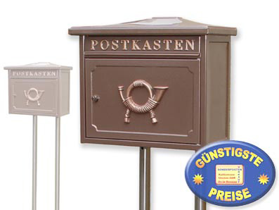 Standbriefkasten Sylt 1883 kupfer Burgwchter