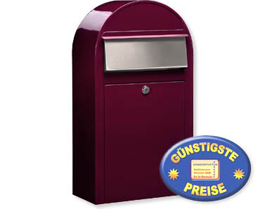 Briefkasten Bobi Grande S 3005 bordeaux