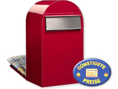 Groraum-Briefkasten Bobi Grande B 3001 rot