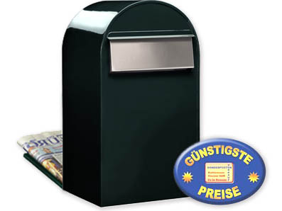 Groraum-Briefkasten Bobi Grande B 6064 schwarzgrn