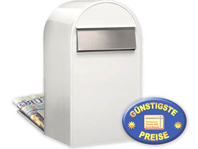 Groraum-Briefkasten Bobi Grande B 9016 wei