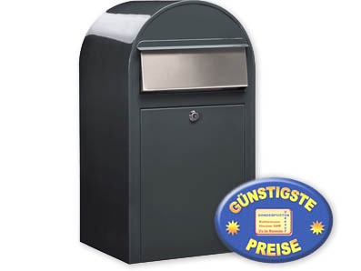 Groraum-Briefkasten Bobi Grande 7016 grau