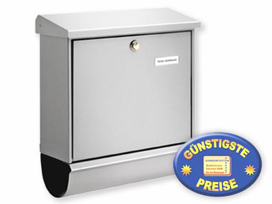 Briefkasten Comfort-Set 91300 silber Burgwchter