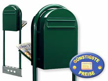 Briefkasten Bobi Classic B 6064 mit Bobi Round schwarzgrn