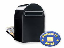 Briefkasten Bobi Classic B 9005 strukturschwarz