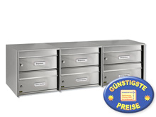 Briefkastenanlage 3 Module Dual Front 3821 Ni Burgwchter erweiterbar