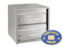 Briefkastenanlage 1 Modul Dual Front 3821 Ni Burgwchter erweiterbar