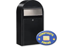 Briefkasten Bobi Grande S 9005 strukturschwarz