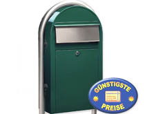 Briefkasten Bobi Grande S 6005 grn mit Bobi Round i