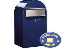 Groraum-Briefkasten Bobi Grande 5003 blau