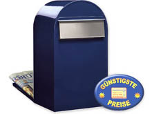 Groraum-Briefkasten Bobi Grande B 5003 blau