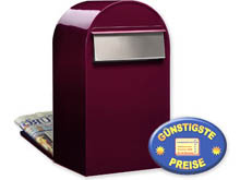 Groraum-Briefkasten Bobi Grande B 3005 bordeaux