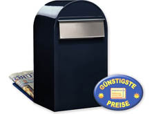 Groraum-Briefkasten Bobi Grande B 5004 schwarzblau