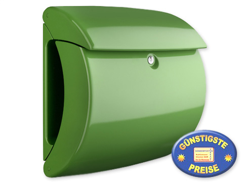 Briefkasten Kiel 886 Piano Hochglanz fresh green grn Burgwchter