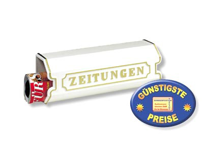 Zeitungsbox 1890 wei Burgwchter