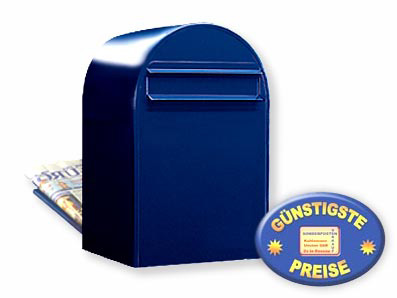 Briefkasten Bobi Classic B 5004 schwarzblau