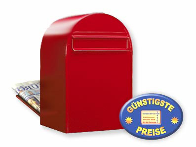 Briefkasten Bobi Classic B 3001 rot