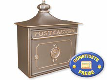 Briefkasten Bordeaux 1895 bronze Burgwchter