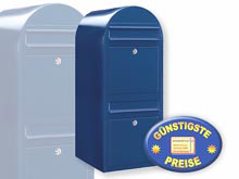 2er Briefkasten Bobi Duo 5003 blau